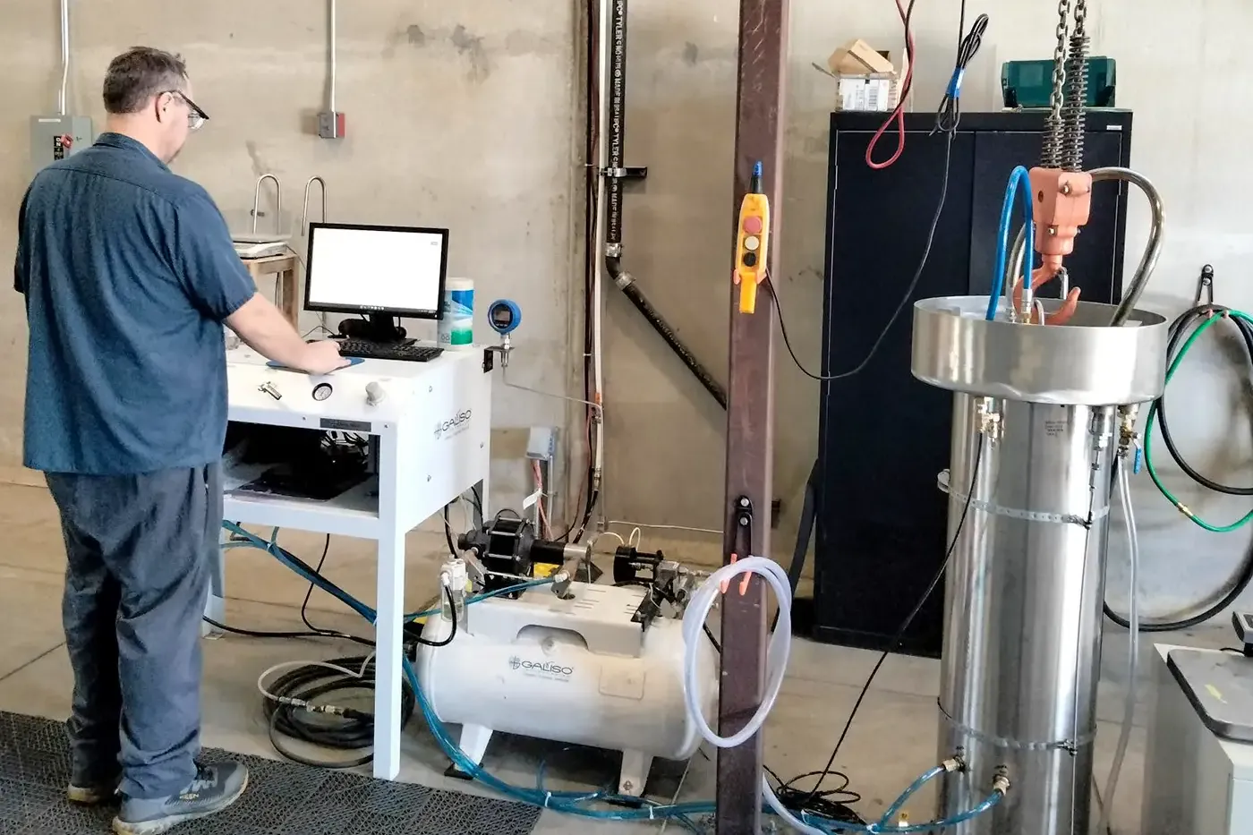 Photo of prototype testing