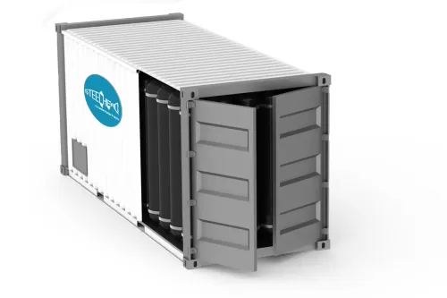 Rendering of HydrogenCube Containerized Storage System